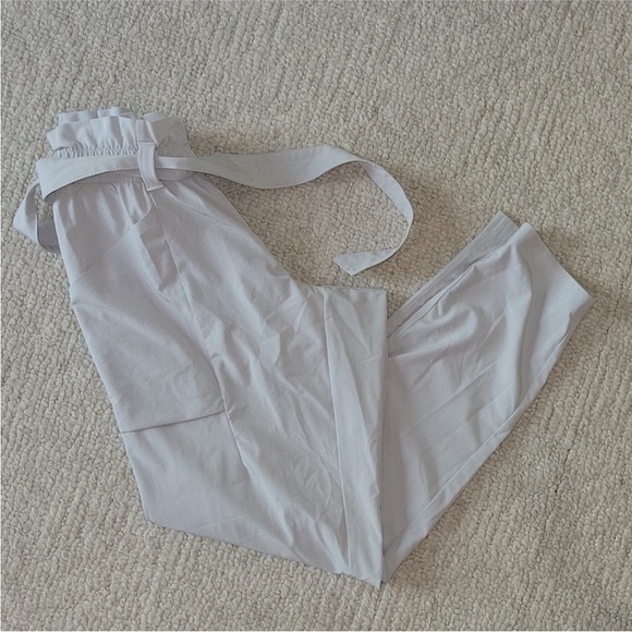 Athleta Gray Tie-Waist Pants - Picture 7 of 7